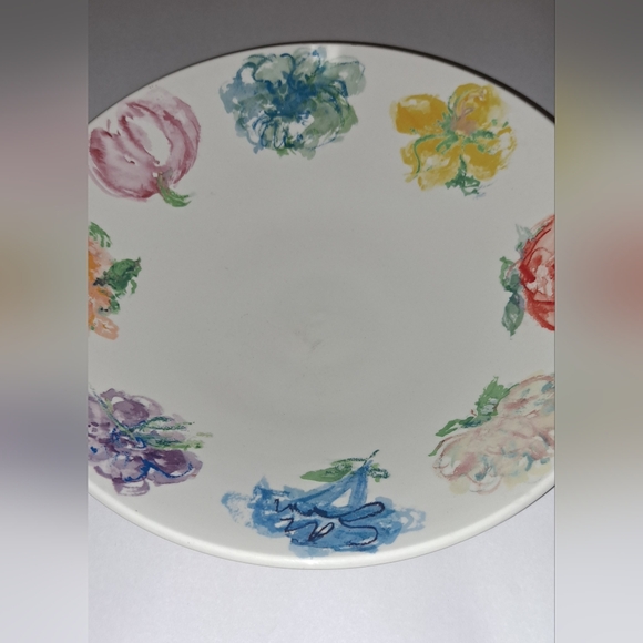 RARE Tiffany & Co. BLOSSOM Round Vegetable Bowl 10 1/2" Large Painted Flowers - Picture 3 of 11